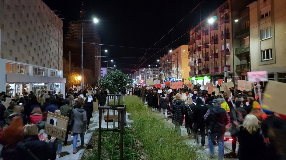 Młodzi ludzie protestowali na ulicach Gorzowa