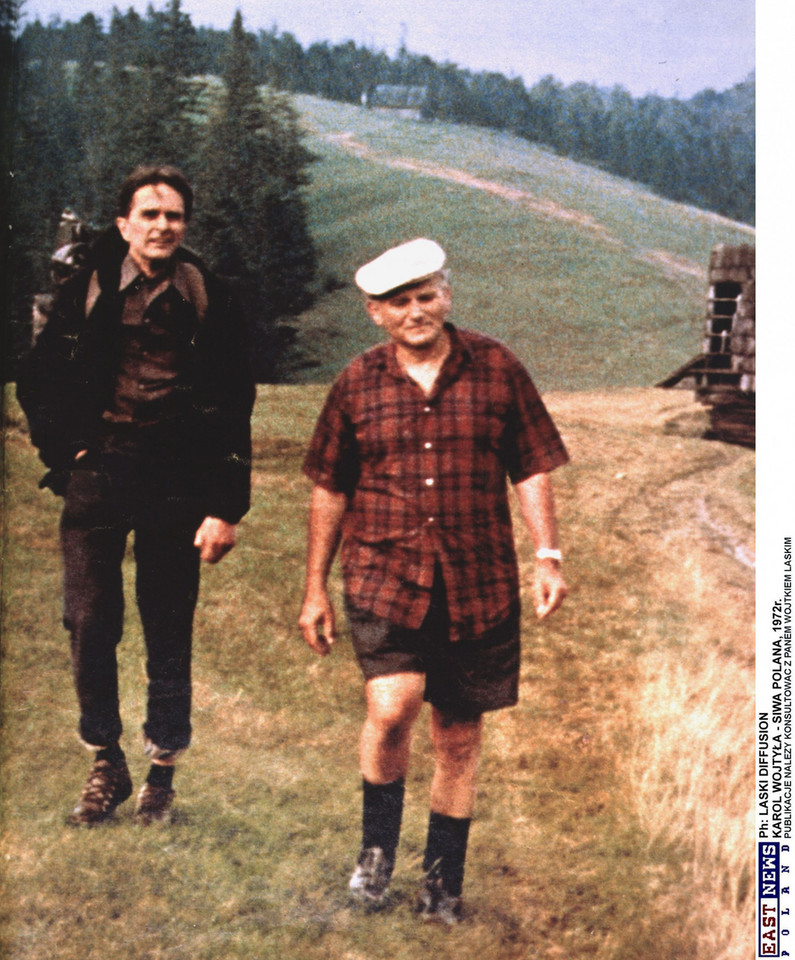Kard. Karol Wojtyła na Siwej Polanie w Tatrach, 1972 r.