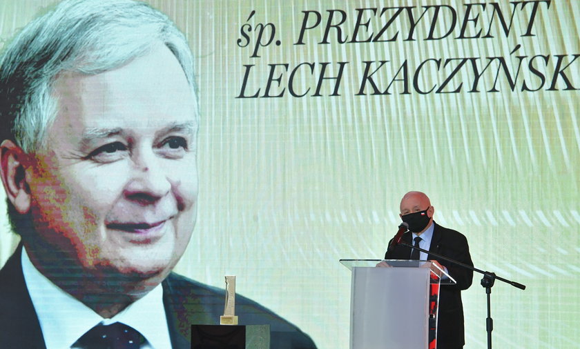 Lech Kaczyński człowiekiem 30-lecia "Wprost". Prezes PiS wygłosił przemówienie.