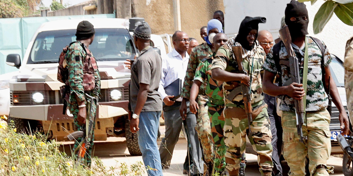 Bunt żołnierzy na Wybrzeży Kości Słoniowej