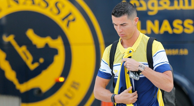 Cristiano Ronaldo signed for Saudi Arabian soccer team Al Nassr in January.Getty Images