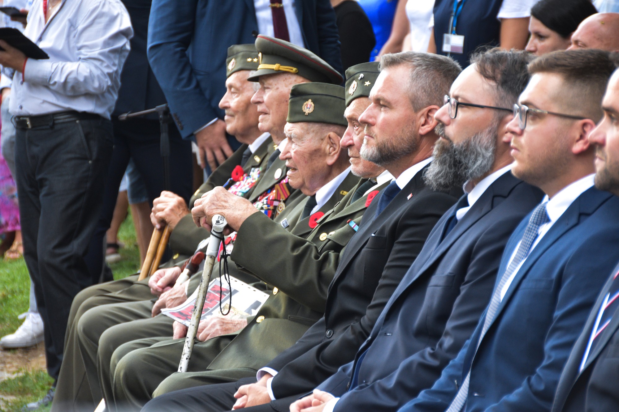 Prezident SR Peter Pellegrini poďakoval veteránom a pamätníkom SNP za odvahu a hrdinstvo, ktoré prejavili počas druhej svetovej vojny.