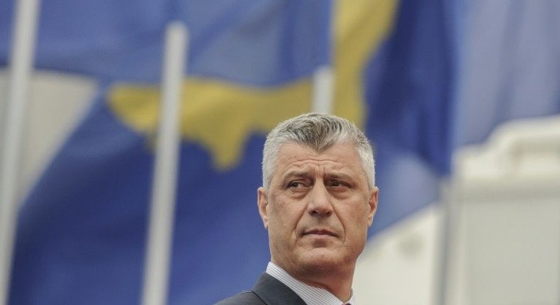 Kosovo's President Hashim Thaci