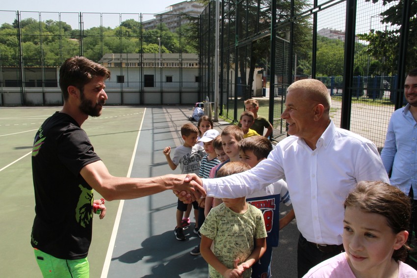 Obilazak letnjeg sportskog kampa u Rakovici.