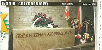 Urban naśmiewa się z grobu Kaczyńskiego