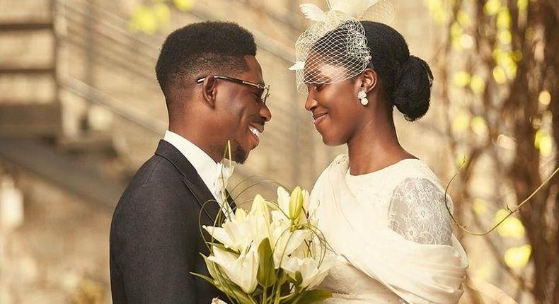 Moses Bliss and Wife tie the knot