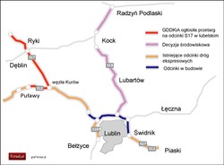 GDDKiA ogłosiła przetargi na odcinki S7 w świętokrzyskiem i S17 w lubelskiem