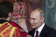 Prezydetn Rosji Władimir Putin i patriarcha Cyryl