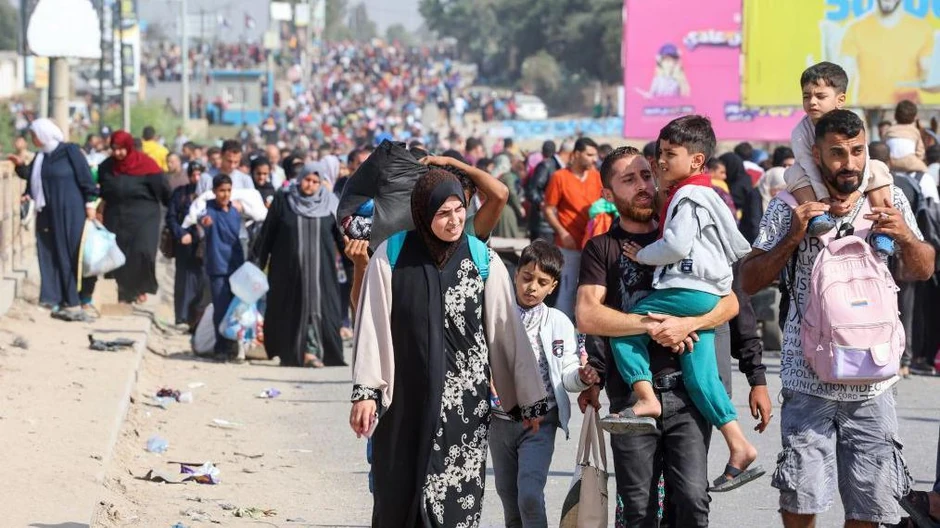 Veliki broj stanovnika Gaze pobegao je iz severne Gaze krajem 2023. godine nakon što im je Izrael naredio da odu | Foto: Ahmed Zakot/SOPA Images/LightRocket/Getty