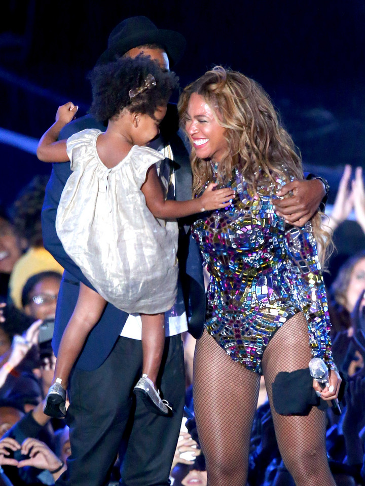 Beyonce, Jay Z i ich córka Blue Ivy w 2014 roku 