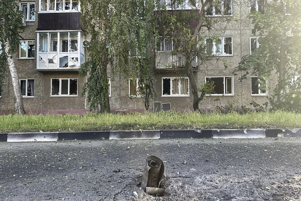 Skutki ostrzału w Szebekino w rosyjskim regionie Biełgorod