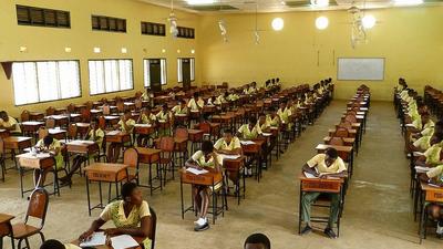 Final year students writing their BECE exams (Premium times)