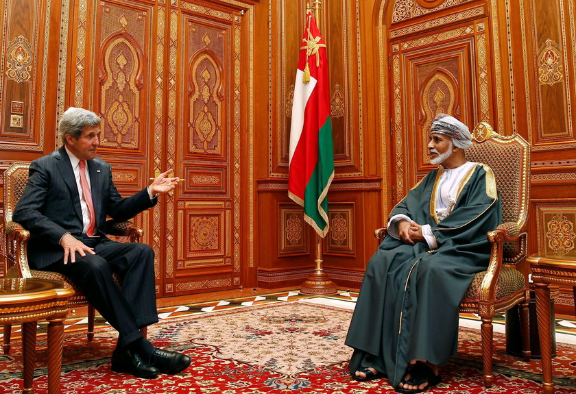 FILE PHOTO: Sultan of Oman Qaboos bin Said al-Said at the Beit Al Baraka Royal Palace in Muscat