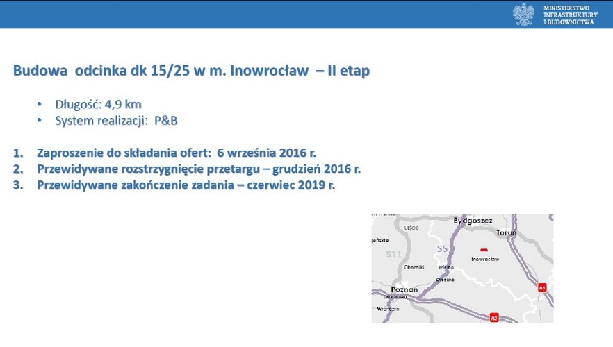 Budowa odcinka dk 15/25 w m. Inowrocław – II etap