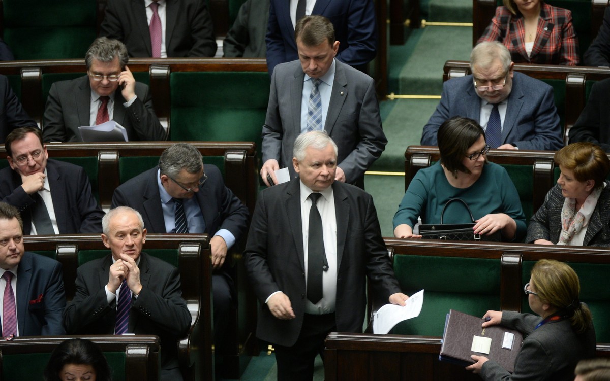 Jarosław Kaczyński w Sejmie