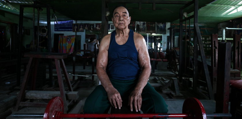 Ma 91 lat i takie ciało. Niezwykła forma kulturysty z Azji