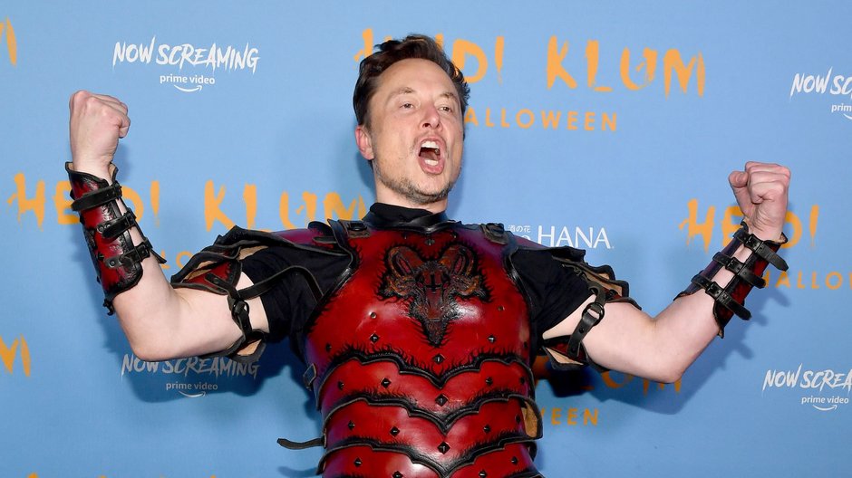 Elon Musk na imprezie z okazji halloween 