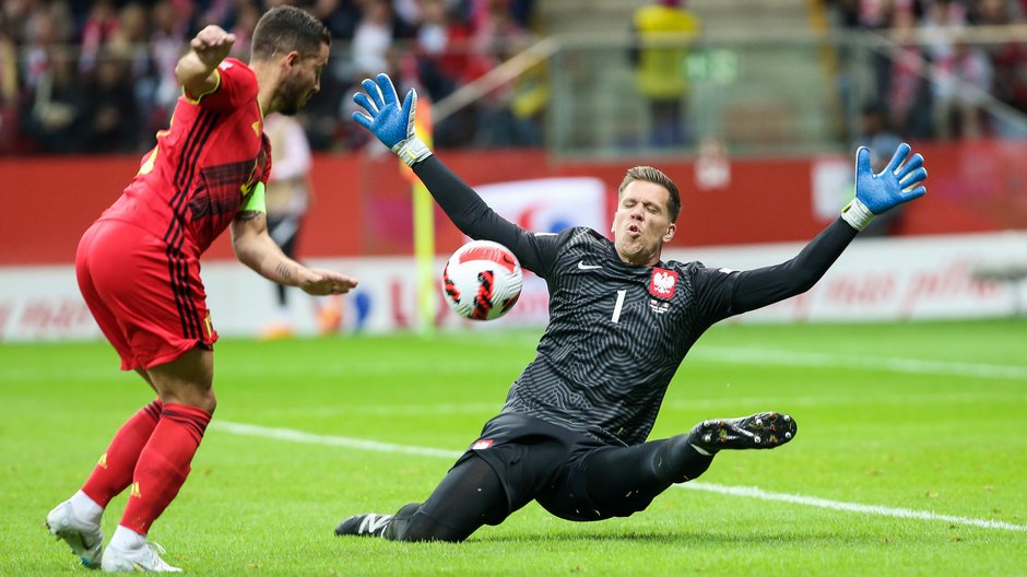 Wojciech Szczęsny i Eden Hazard