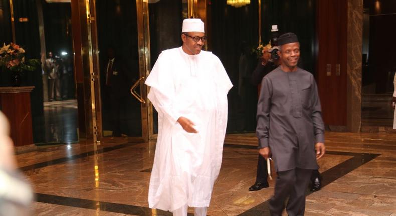President Muhammadu Buhari, and his Vice, Prof. Yemi Osinbajo