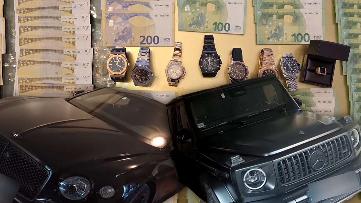 zaplenjen novac satovi i automobili