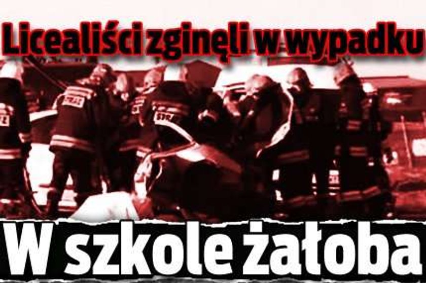 Licealiści zginęli w wypadku. W szkole żałoba