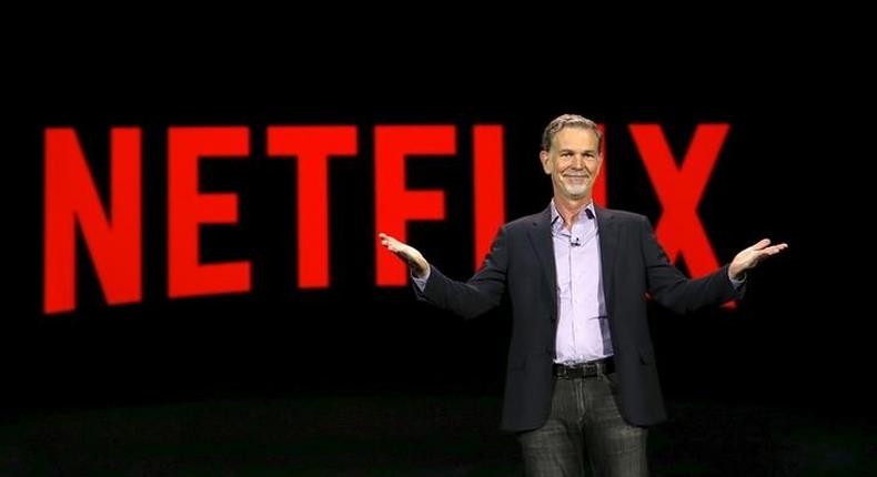 Reed Hastings, co-founder and CEO of Netflix, delivers a keynote address at the 2016 CES trade show in Las Vegas, Nevada January 6, 2016.  REUTERS/Steve Marcus