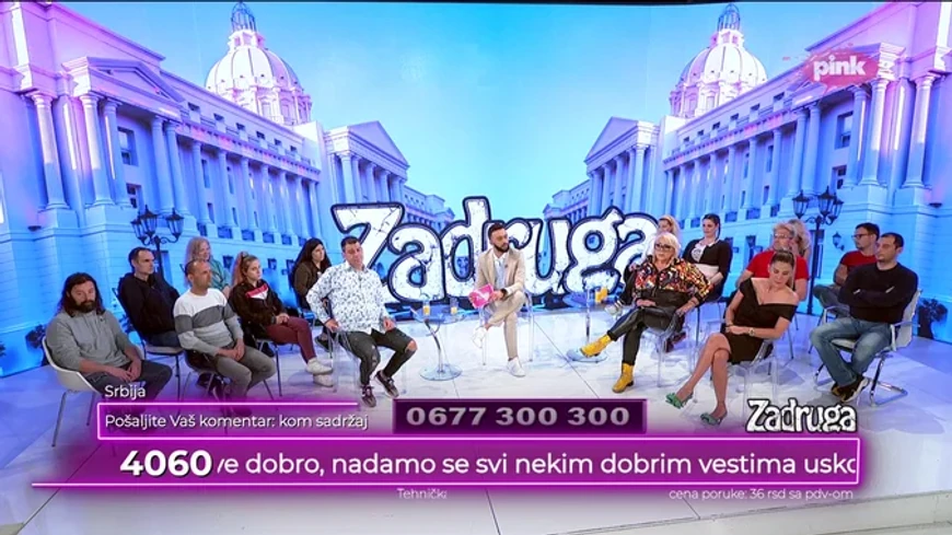 Zadruga Narod pita (Foto: Screenshot TV Pink)