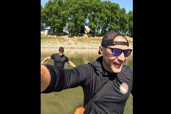 POJAVILI SE NESTVARNI SNIMCI Ljudi prelaze Dunav PEŠICE da dođu na festival, pojačane mere bezbednosti