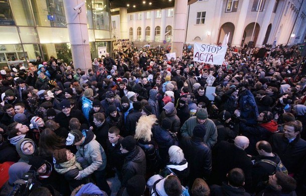 Demonstracja przeciw ACTA 9