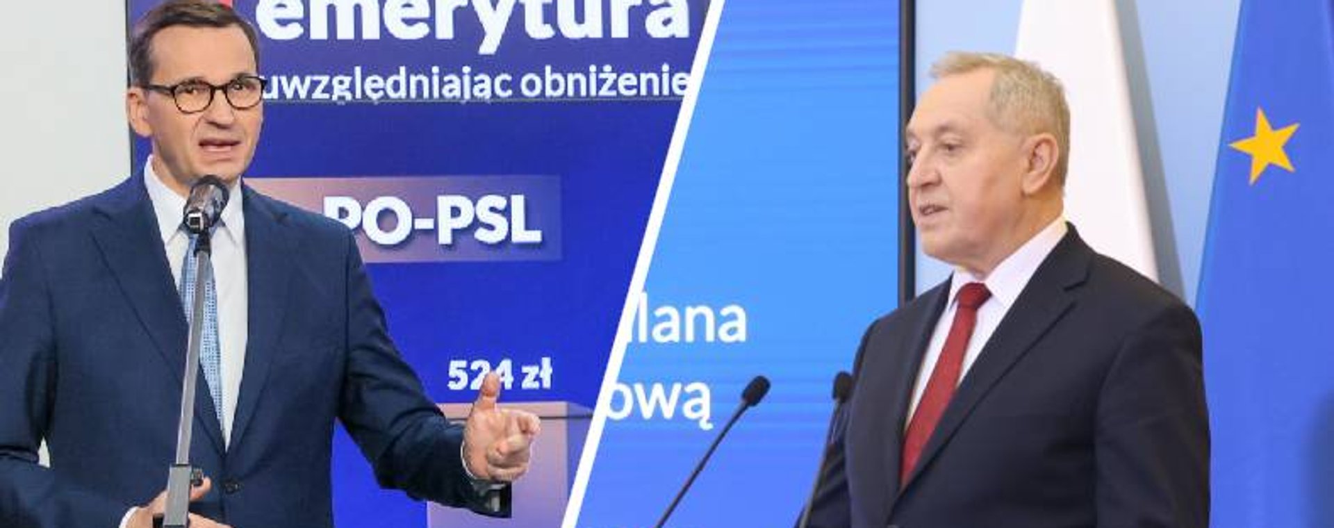 Premier Mateusz Morawiecki i minister rolnictwa Henryk Kowalczyk 