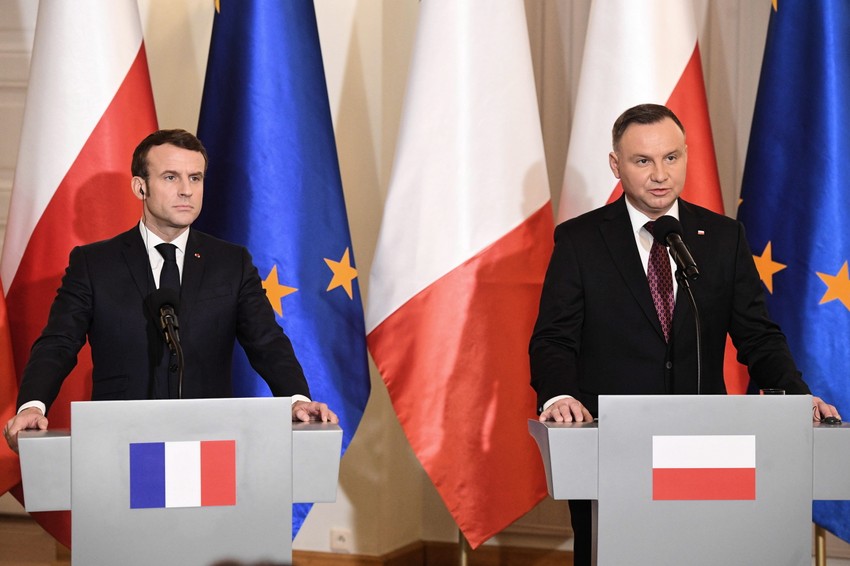 Emanuel Makron i Andžej Duda