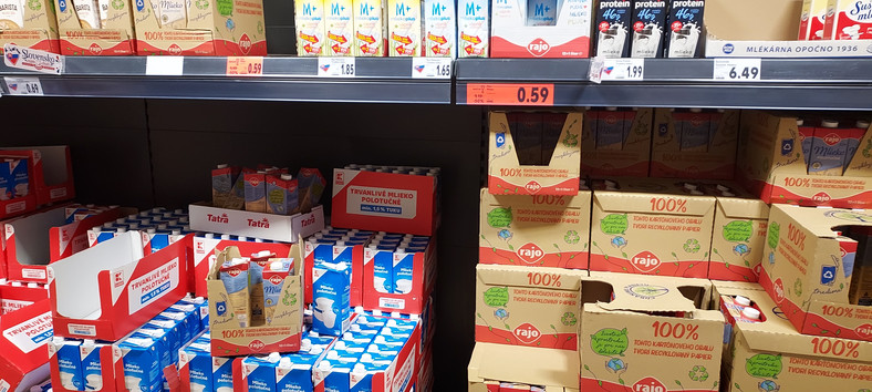 Cena mleka na Słowacji