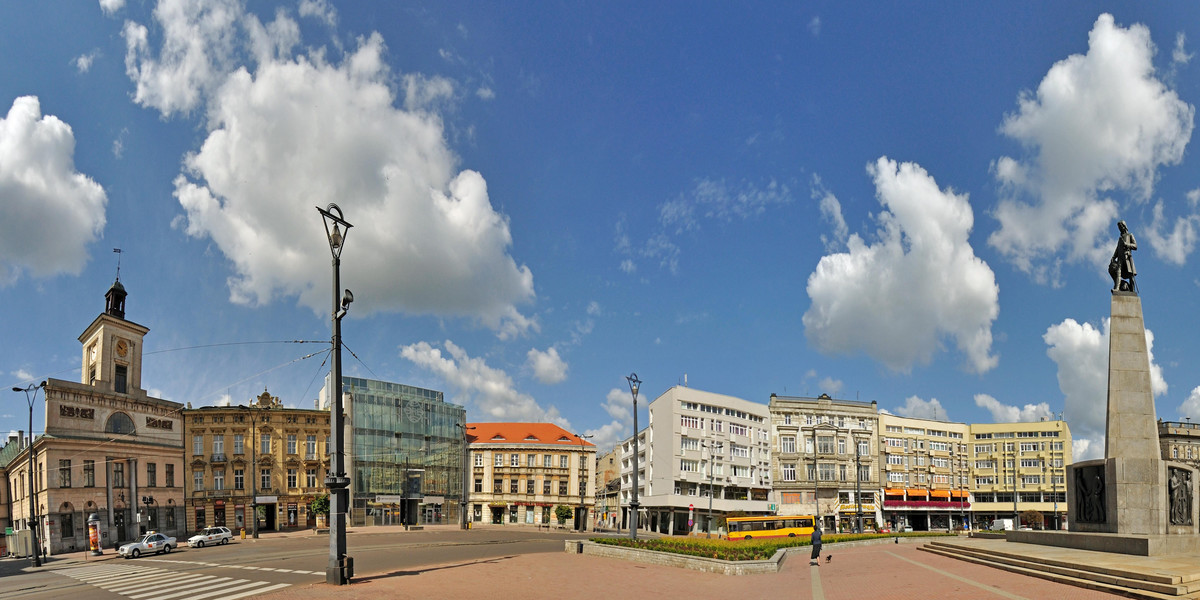 Plac Wolności, Łódź - Stitched Panorama