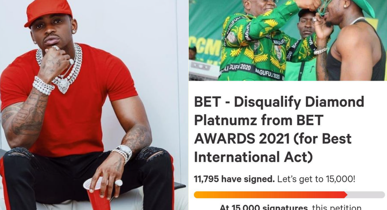 Tanzanians' petition to have BET disqualify Diamond from this year’s Awards