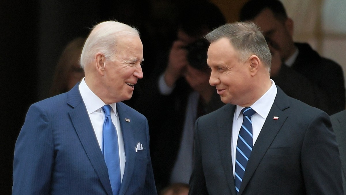 Joe Biden i Andrzej Duda