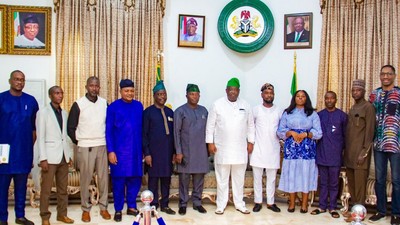 A team of experts from UNDP-Nigeria with Gov. Caleb Mutfwang of Plateau