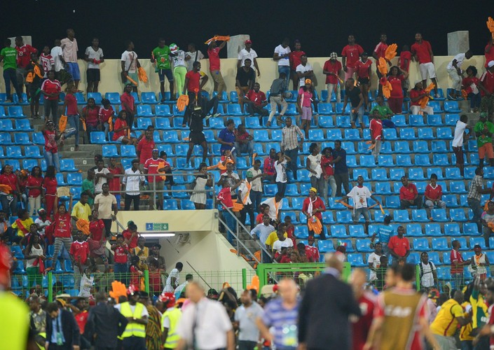 Zamieszki w czasie meczu Ghana - Gwinea Równikowa w czasie Pucharu Narodów Afryki