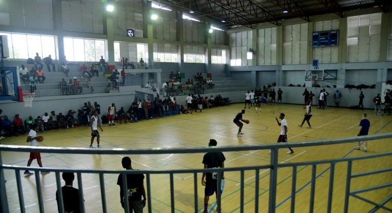 Scout me: Young Haitian players take part in a basketball practice in a gymnasium in Port-au-Prince, on May 19, 2017