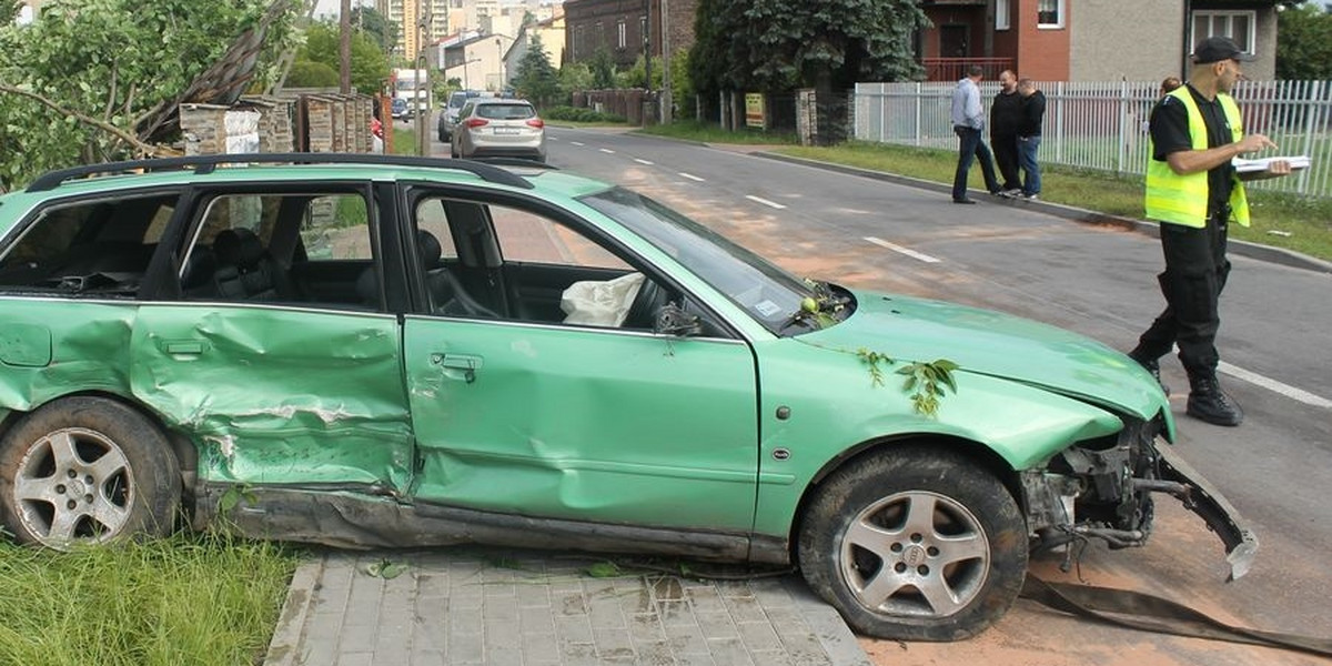 Dąbrowa Górnicza. Sąd upublicznia dane kierowcy pijaka. Samochód sprawcy wypadku 