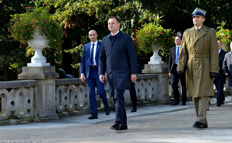 PREZYDENCI PAŃSTW GRUPY WYSZEHRADZKIEJ NA ZAMKU W ŁAŃCUCIE