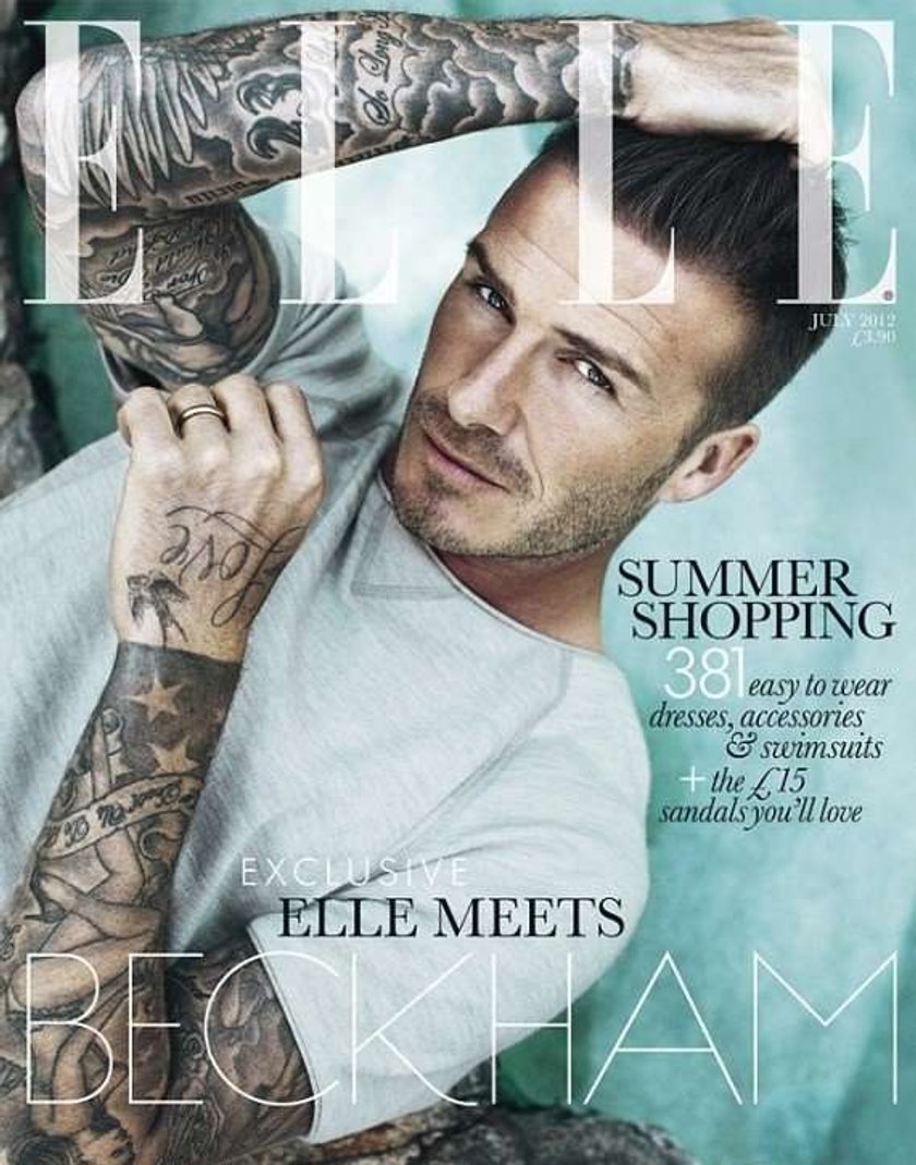 David Beckham Elle 2012