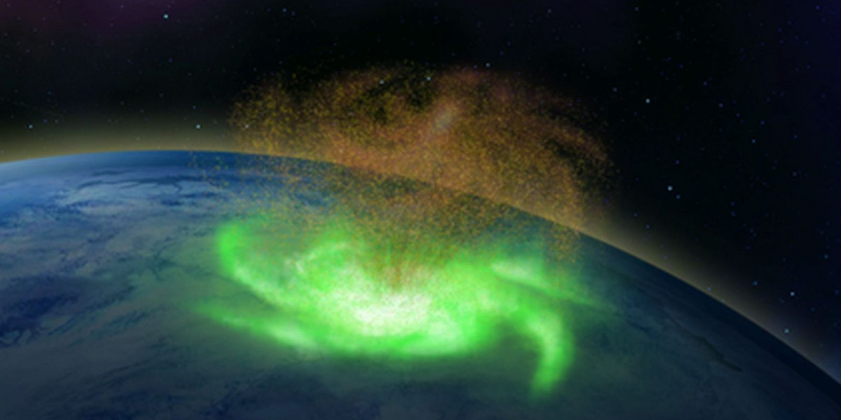 Naukowcy potwierdzili, że 20 sierpnia 2014 r. doszło do huraganu plazmy nad biegunem pólnocnym.