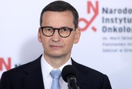 Premier Mateusz Morawiecki w Narodowym Instytucie Onkologii w Gliwicach