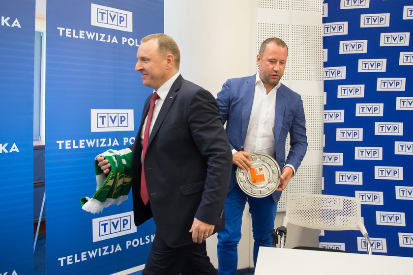 Konferencja prasowa prezesów Legii i TVP