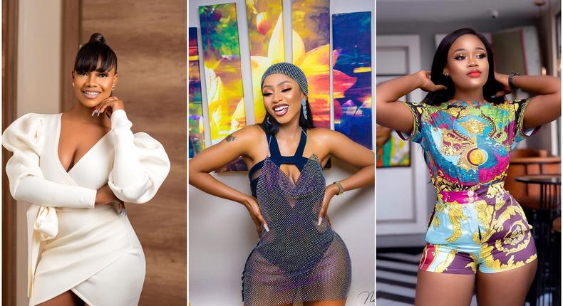 Tachs, Mercy and Cee-C can be said to be most popular celebrities from the Big Brother Naija franchise [Instagram/OfficialMercyEke] [Instagram/SymplyTacha] [Instagram/CeecOfficial]