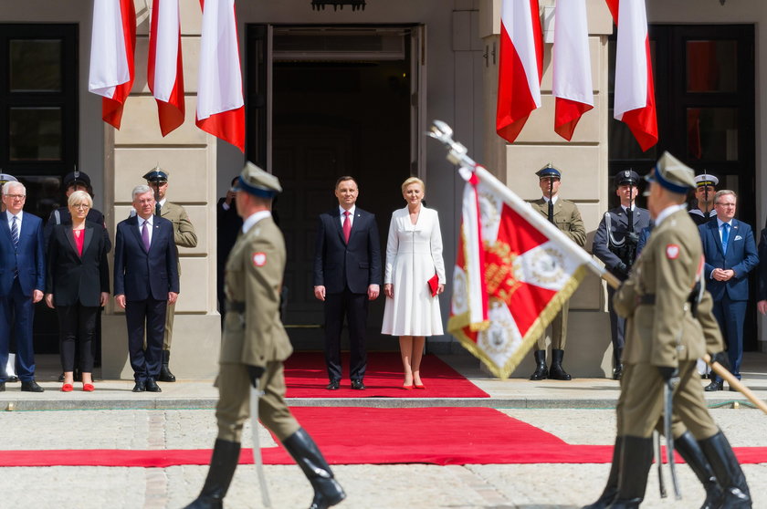 Agata Duda z prezydentem Andrzejem Dudą