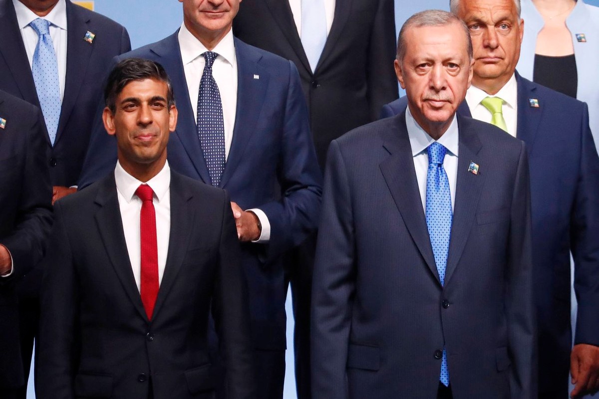 Rishi Sunak i Recep Tayyip Erdogan