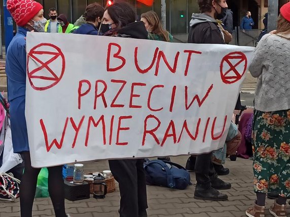 Protest aktywistów we Wrocławiu