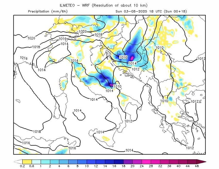 Mapa pogoršanja vremena u Srbiji danas