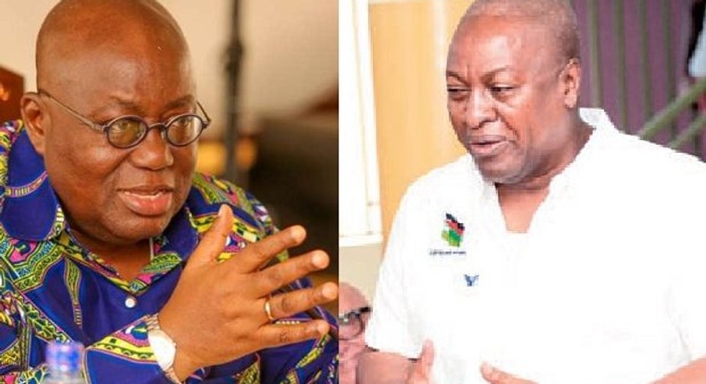 Nana Addo and John Mahama